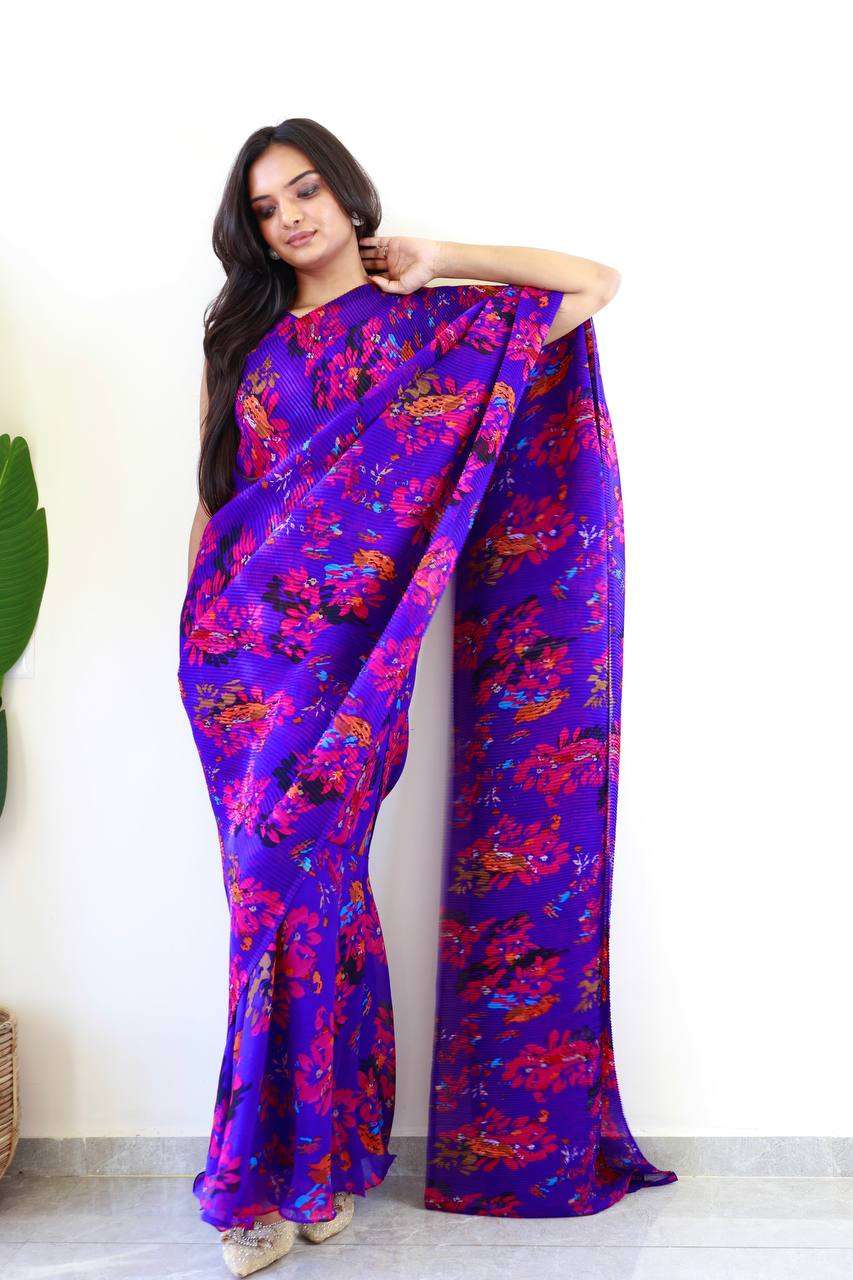 GEORGETTE READY TO WEAR SAREE