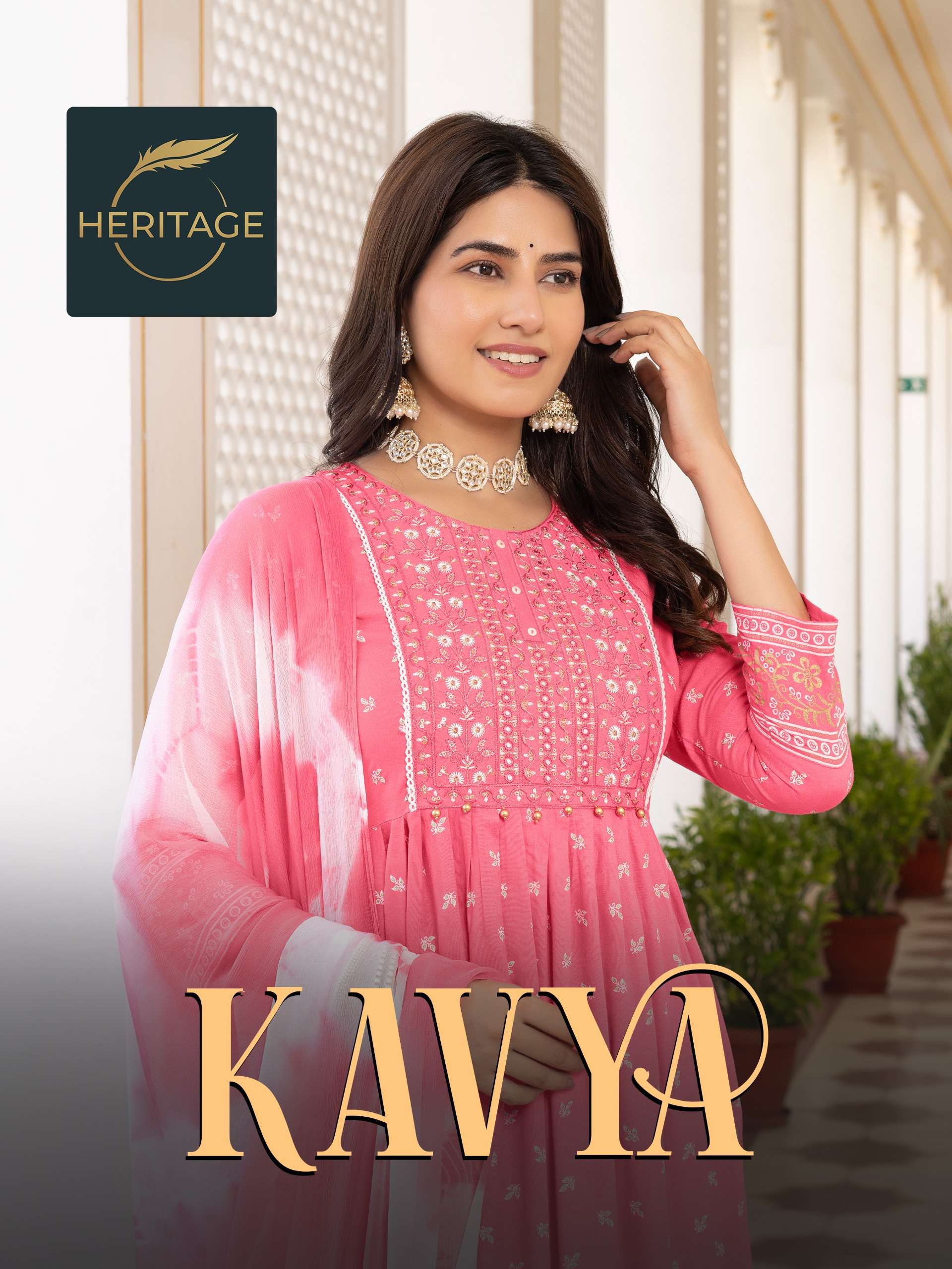 KAYA HERITAGE RAYON WITH FANCY LOOK READYMADE SUITS