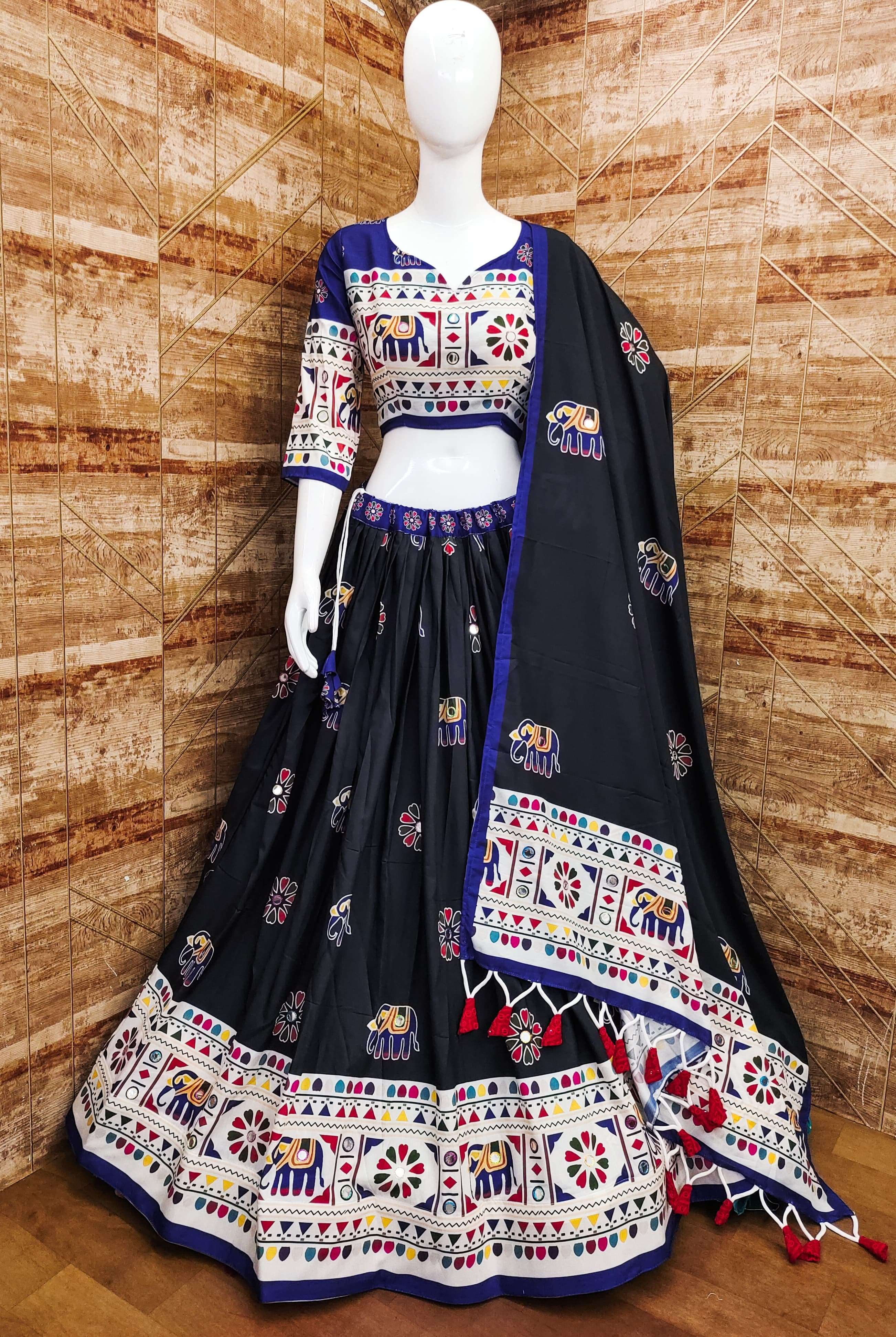 Kachchi work chaniya choli best sale