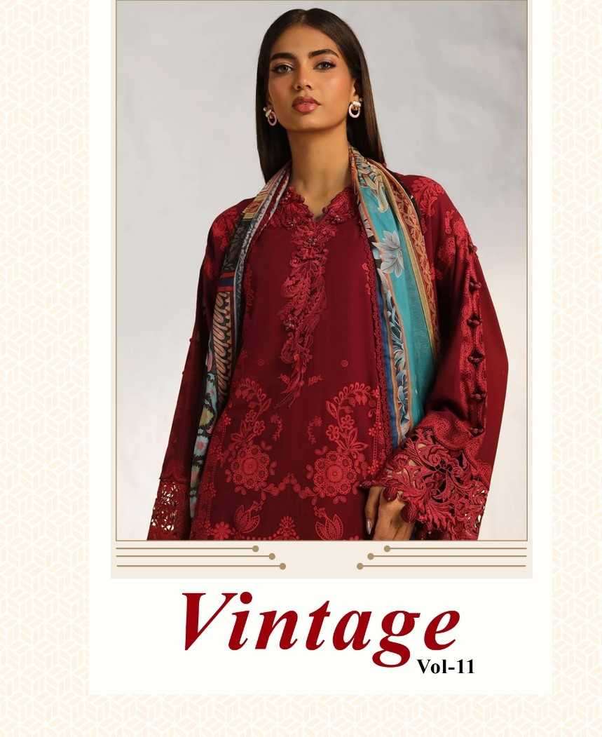 SHARADDHA VINTEGE VOL 11 LAWN PAKISTANI SUITS