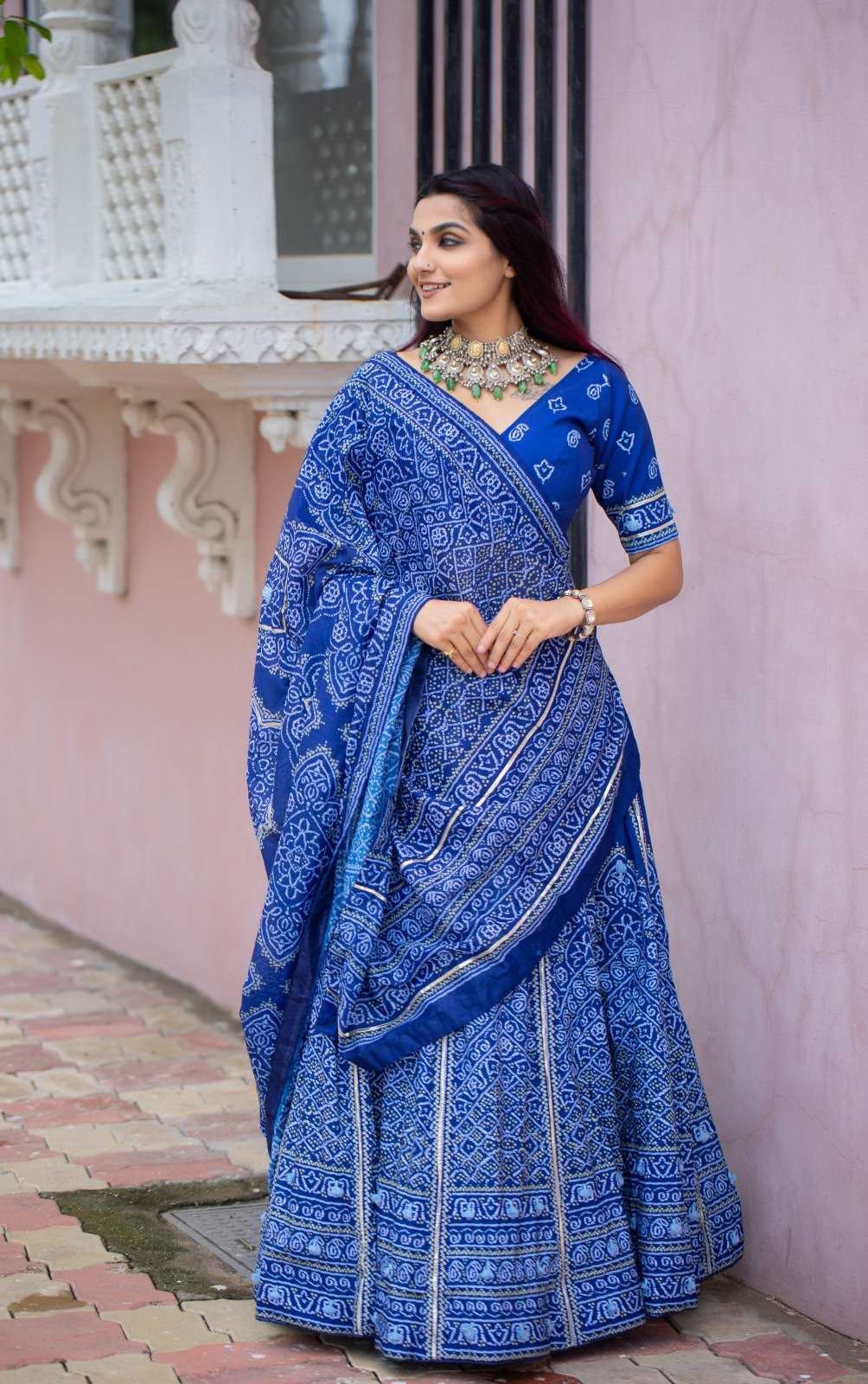 BANDHANI VICHITRA SILK LEHENGA CHOLI