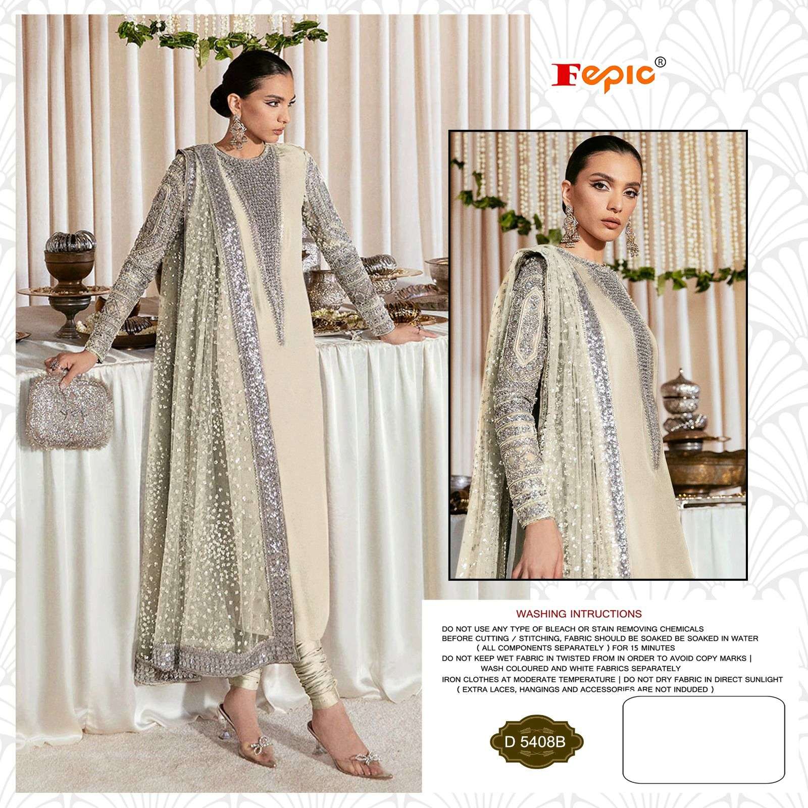 FEPIC 5408 GEORGETTE WEDDING SPECIAL PAKISTANI SUITS