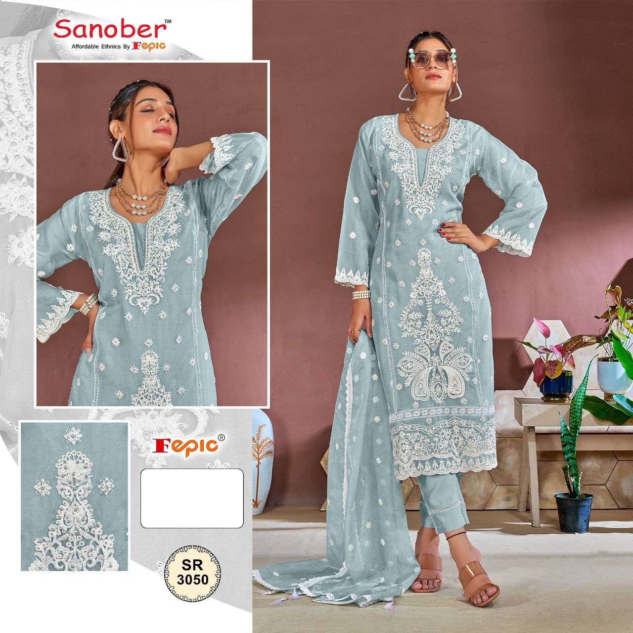 fepic SANOBER 3050 readymade pakistani suits 