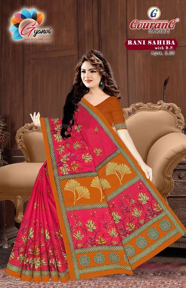 GAURANG RANI SAHIBA VOL 1 COTTON PRINTED SAREE 