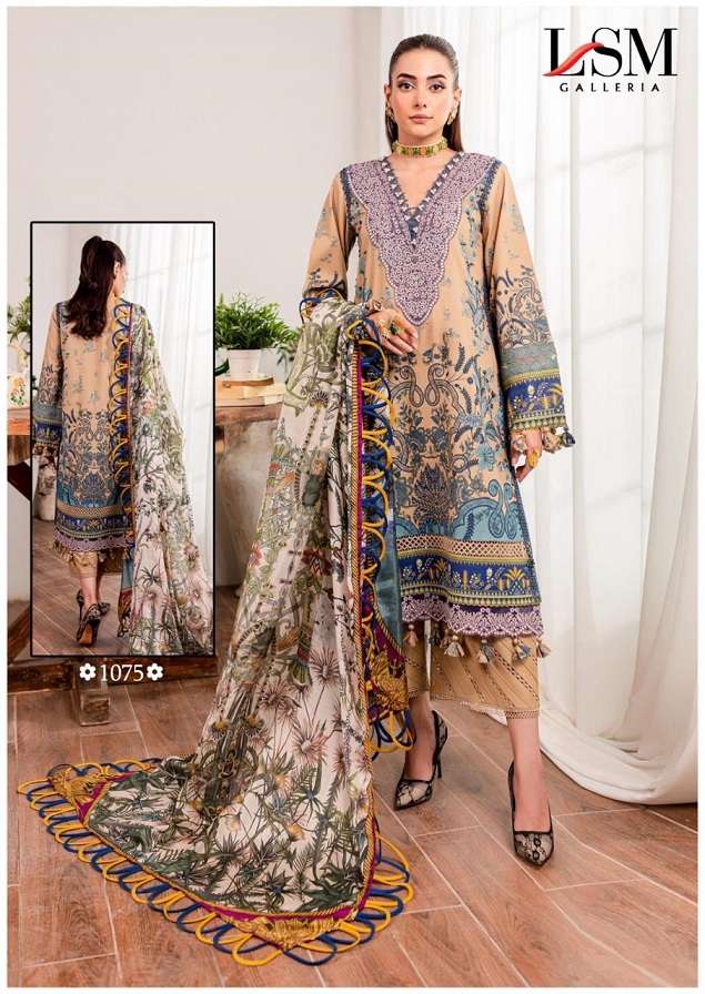 LSM PARIAN DREAM VOL 8 PAKISTANI COTTON DRESS MATERIAL