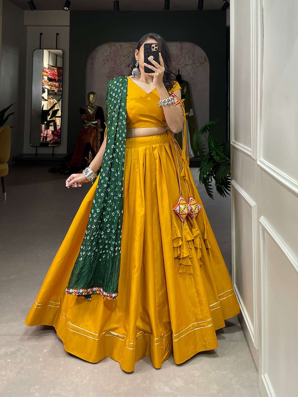 navratri by wearing this classic lehenga choli 