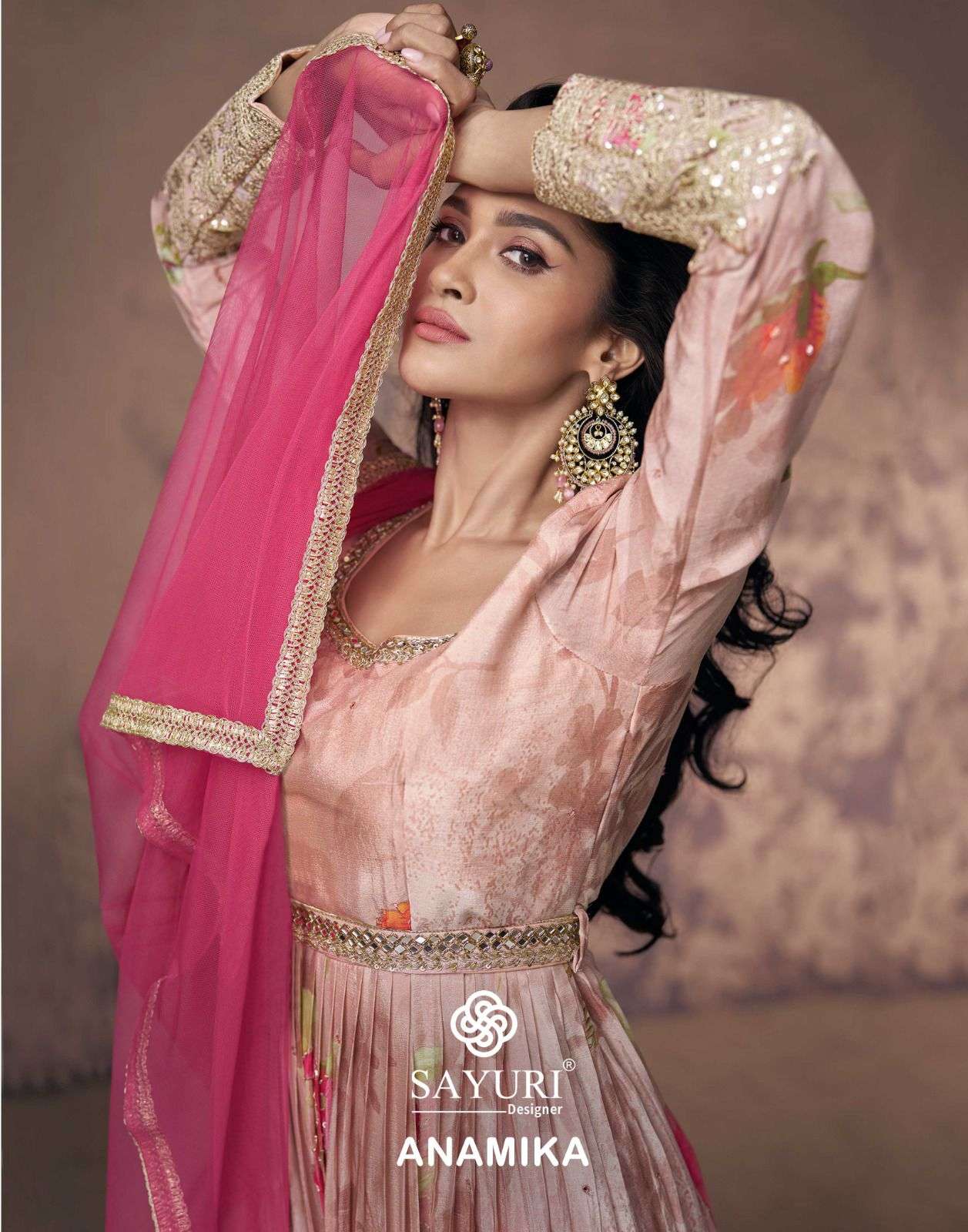 SAYURI DESIGNER ANAMIKA GEORGETTE DESIGNER WEDDING SPECIAL LONG SUITS 