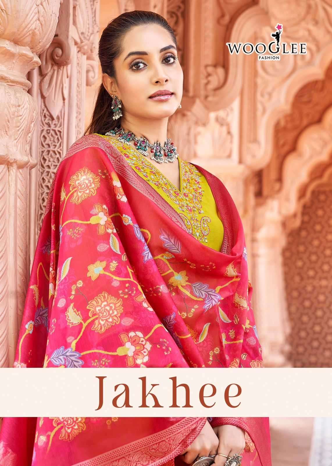 WOOGLEE JAKHEE VISCOSE SILK STRAIGH READYMADE SUITS 