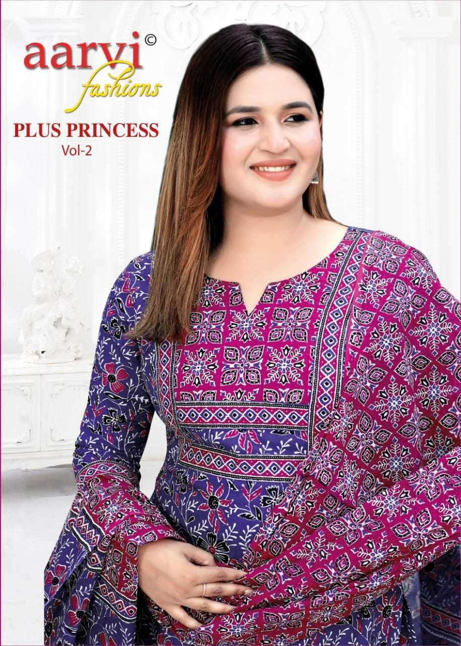 AARVI PLUS PRINCESS VOL 2 COTTON PRINTED READYMADE SUITS