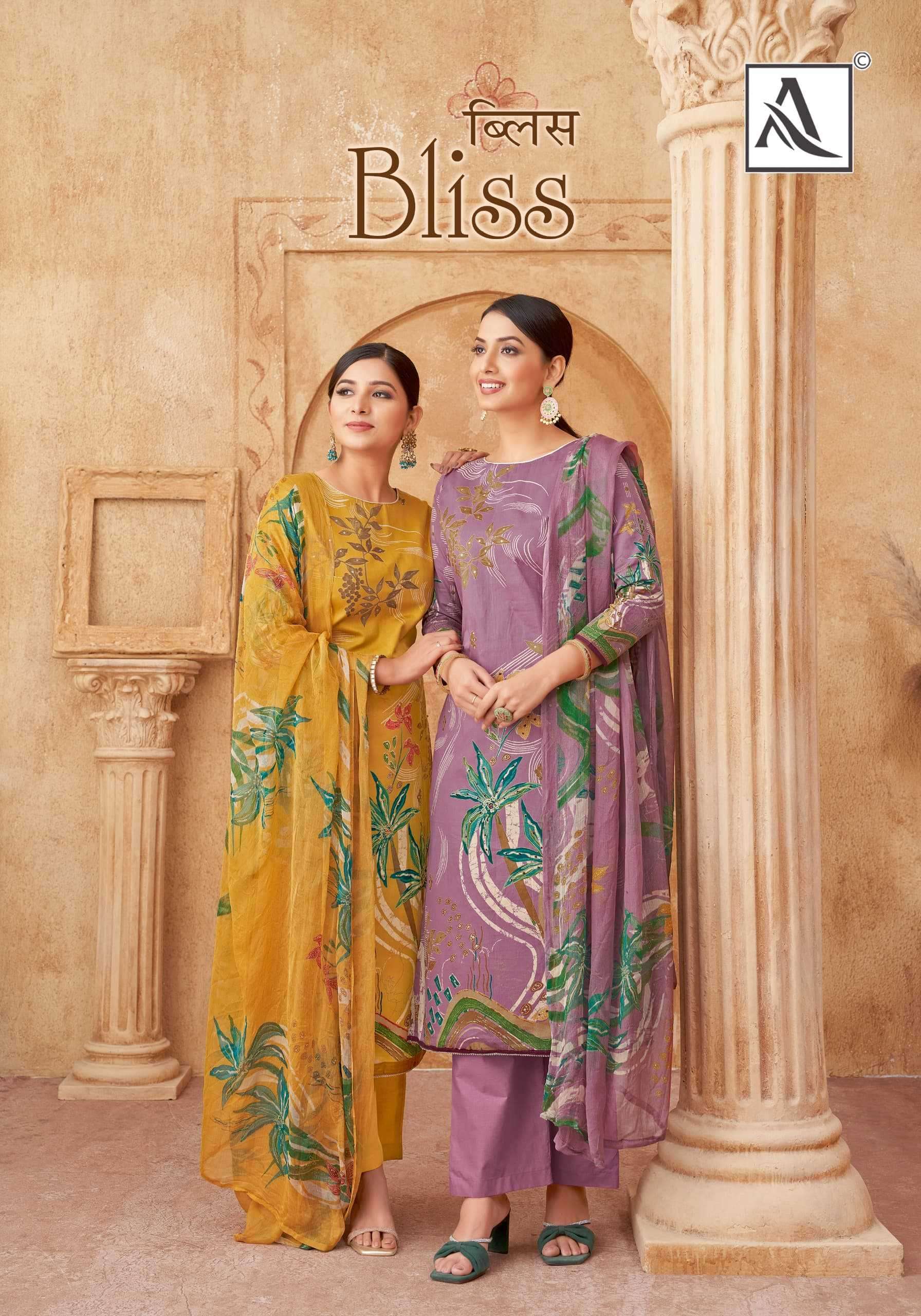 ALOK SUITS BLISS ZAM COTTON PRINTED DRESS MATERIAL 