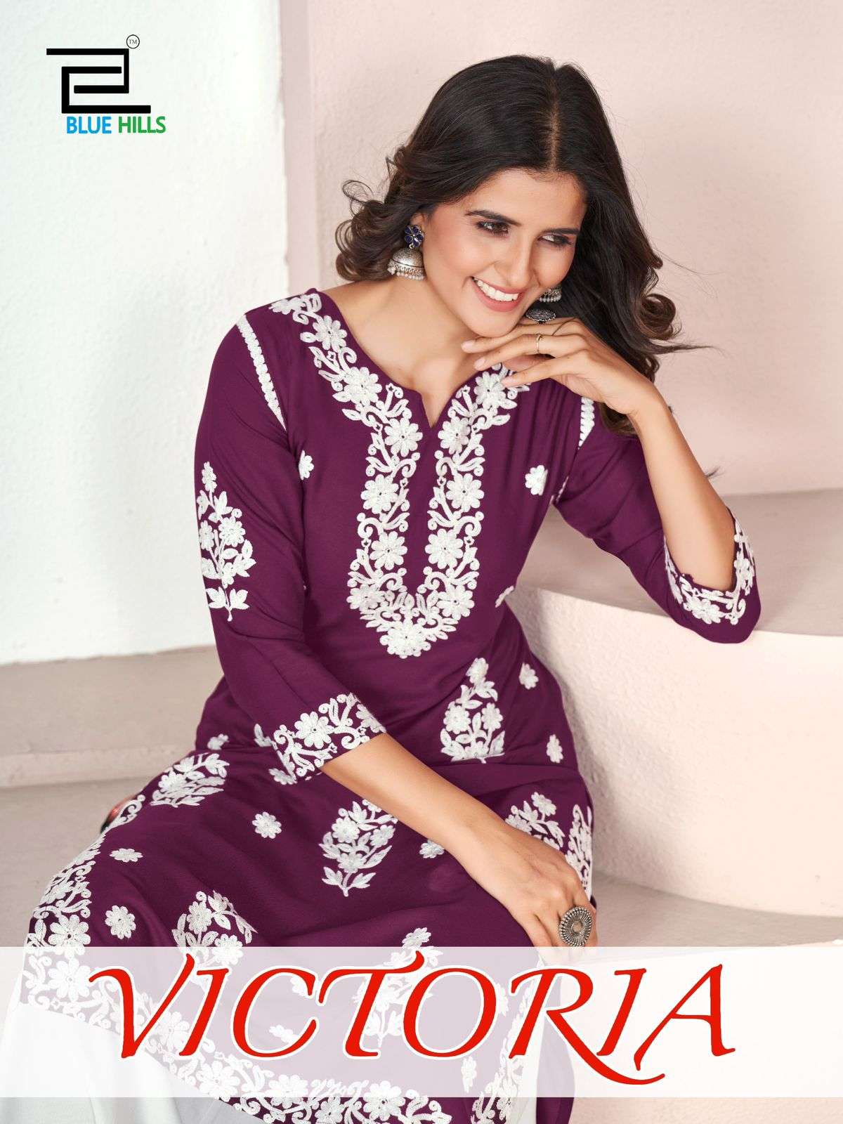 BLUE HILLS VICTORIA RAYON FANCY LOOK KURTI 