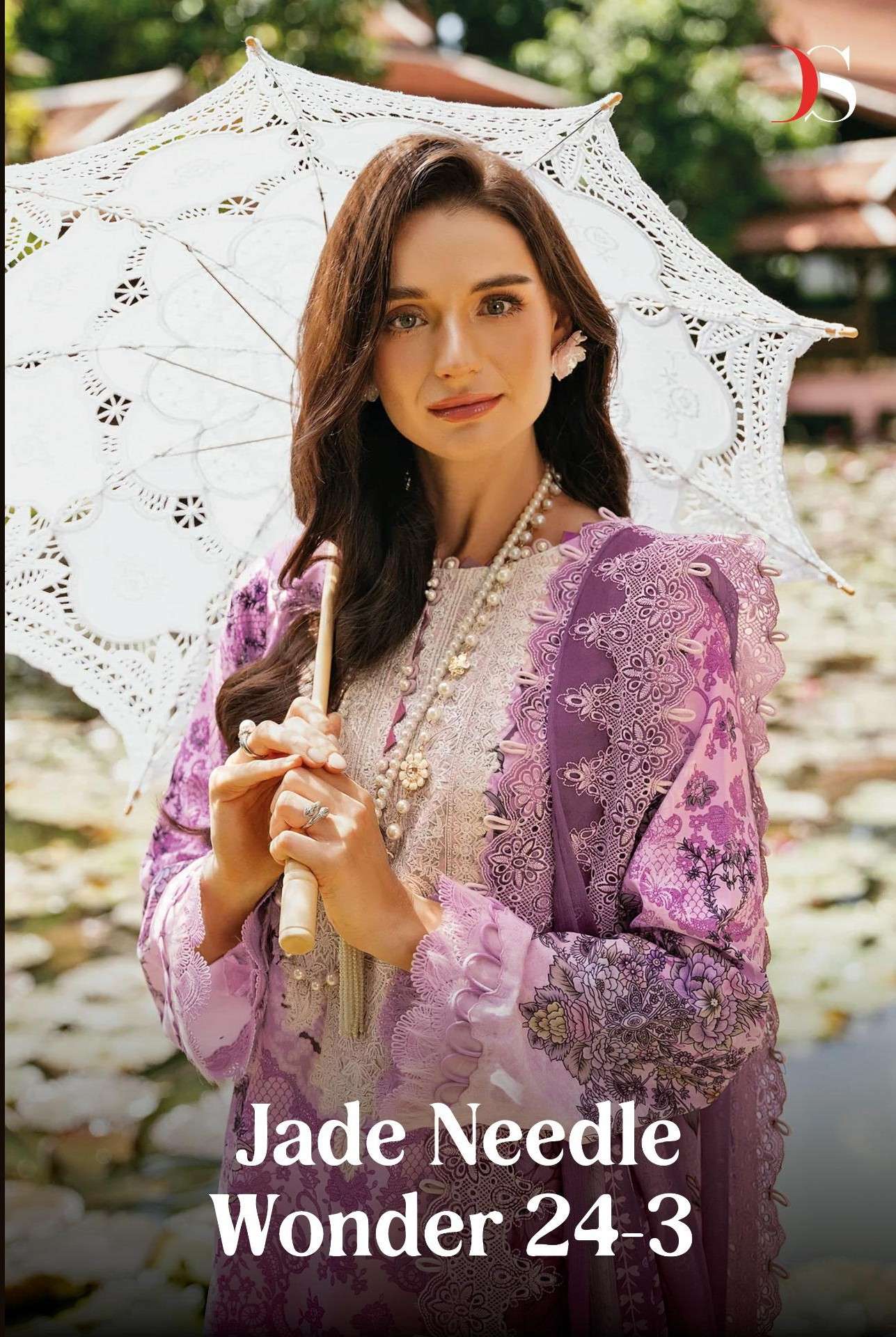 DEEPSY SUITS JADE BEEDLE WONDER 24 VOL 3 COTTON EMBROIDERY WORK PAKISTANI SUITS