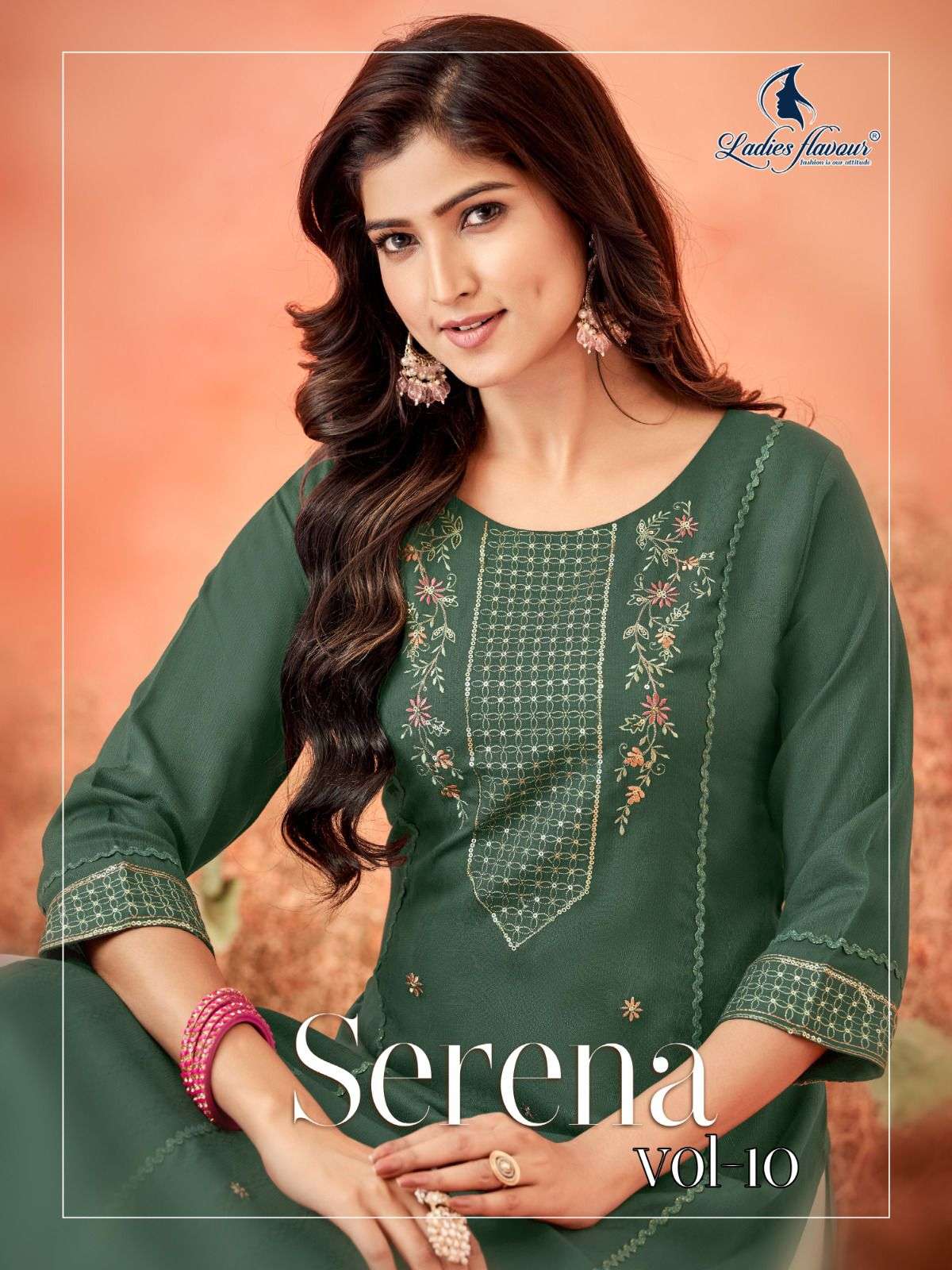 LADIES FLAVOUR SERENA VOL 10 RAYON WITH FANCY LOOK KURTI 