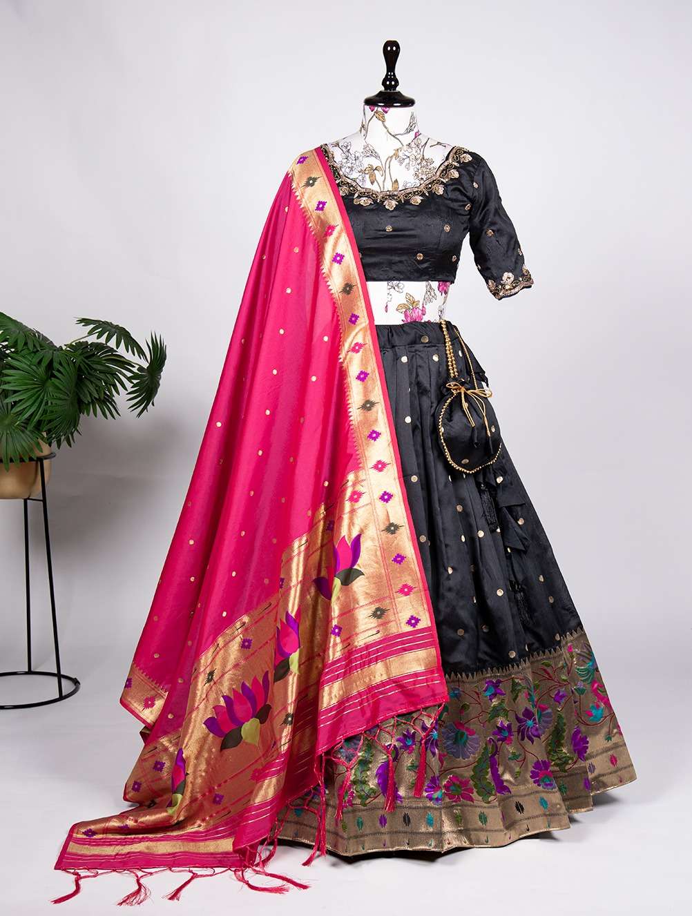 PAITHANI DESIGNER SILK FANCY LOOK LEHENGA CHOLI