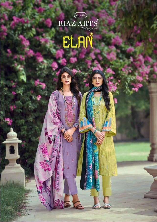 RIAZ ARTS ELAN DIGITAL PRINTED LAWN COTTON PAKISTANI SALWAR KAMEEZ