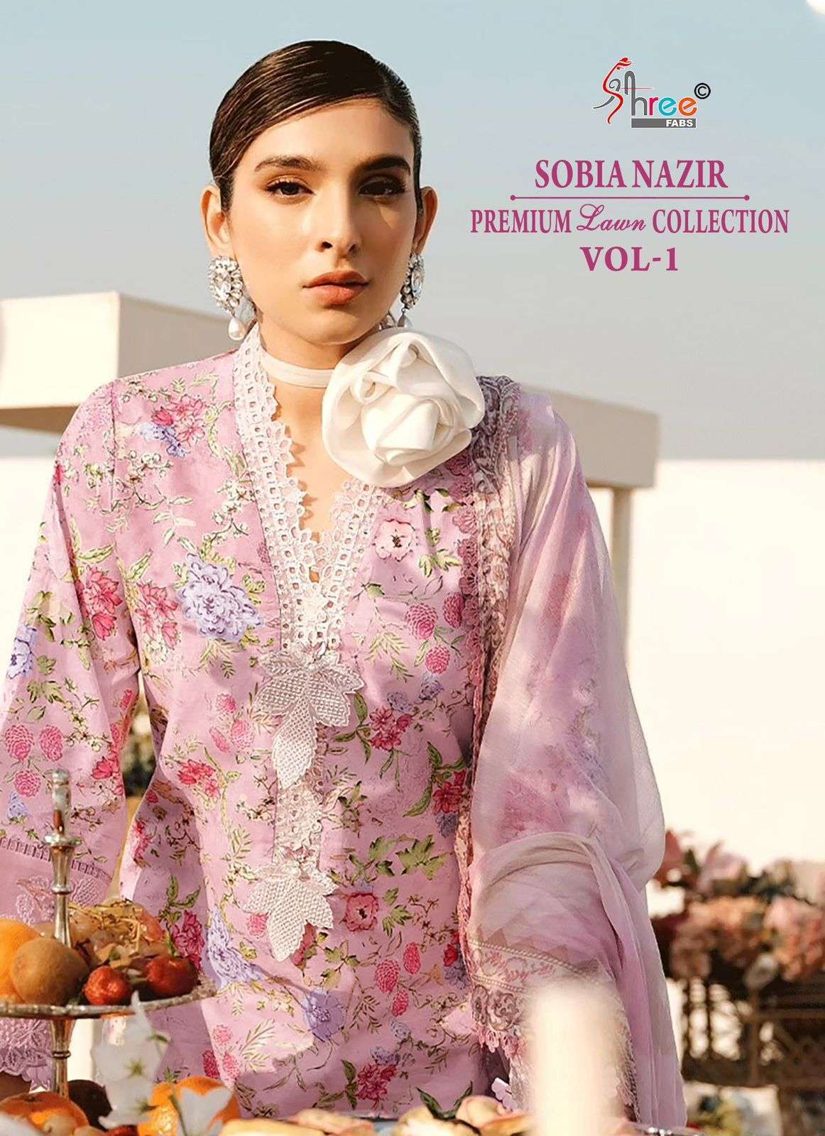 SHREE FABS SOBIA NAZIR PREMIUM LAWN COLLECTION VOL 1 COTTON PAKISTANI SUITS 