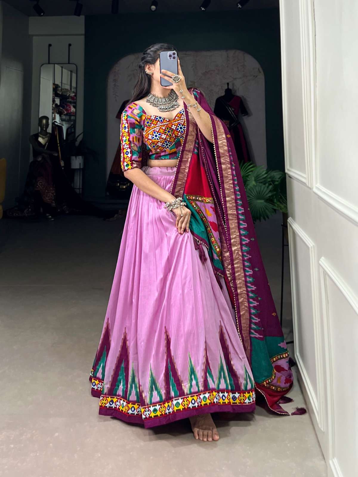 TUSSER SILK FESTIVAL SPECIAL FANCY LEHENGA CHOLI 