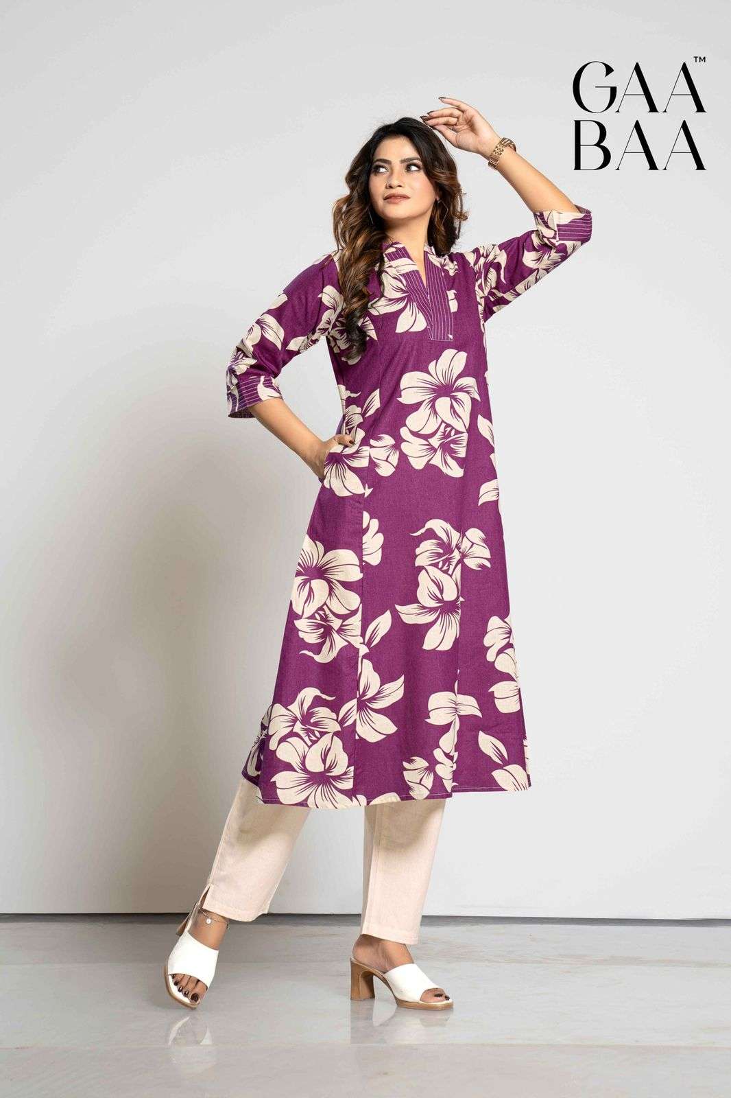 GAABAA 914 COTTON FLEX KURTI FOR WOMEN OFFICE WEAR CATALOG 