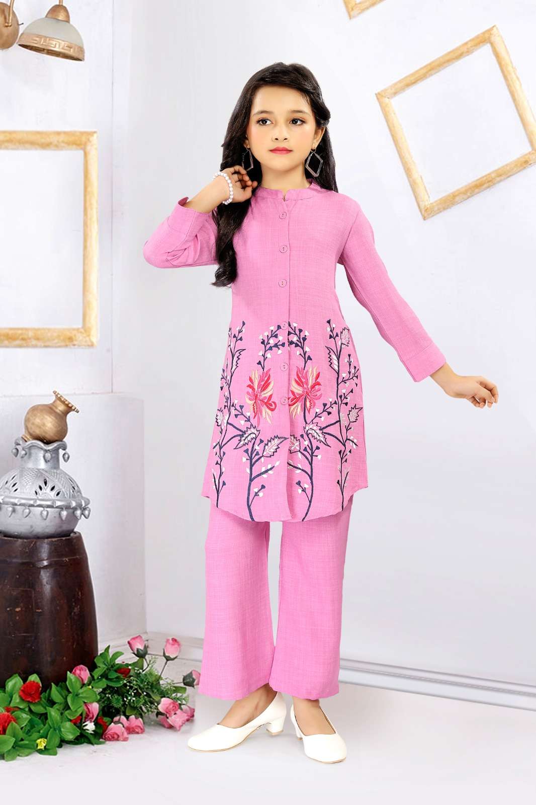 LITTLE GIRL KIDS WESTERN WEAR CORD SET COMBO SUPPLIER ONLINE FF 