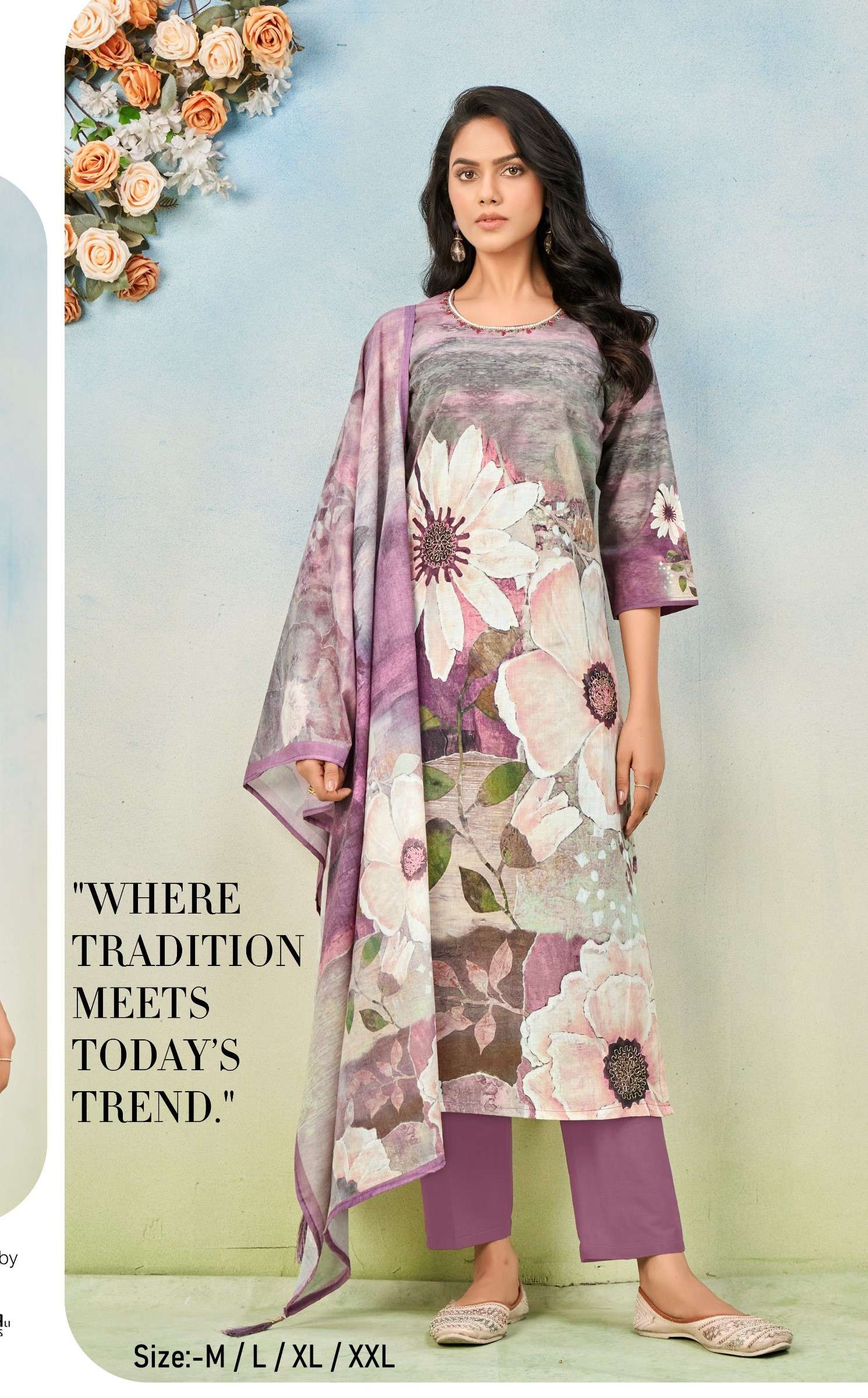 MEGHA SUITS NACHO BEAUTIFUL COTTON DESIGNER SUIT FOR WOMEN 