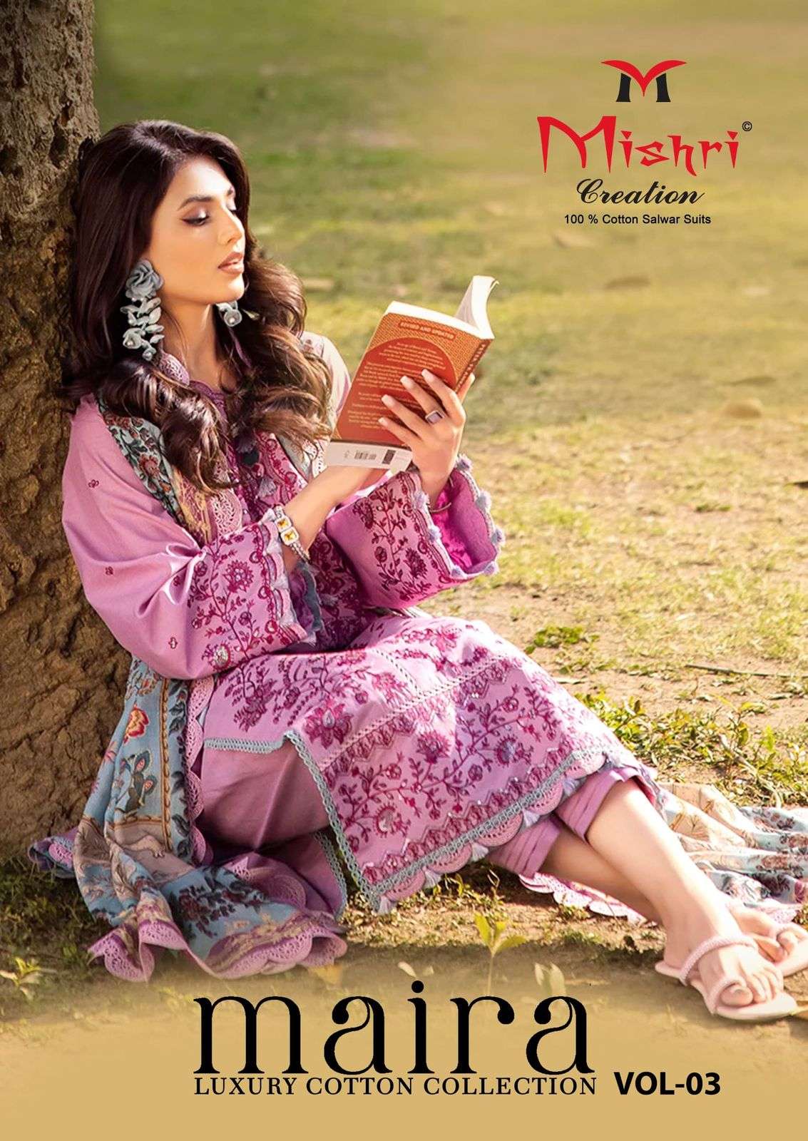 MISHRI CREATION MAIRA VOL 3 PURE COTTON PAKISTANI LOVE DRESS COLLECTION 
