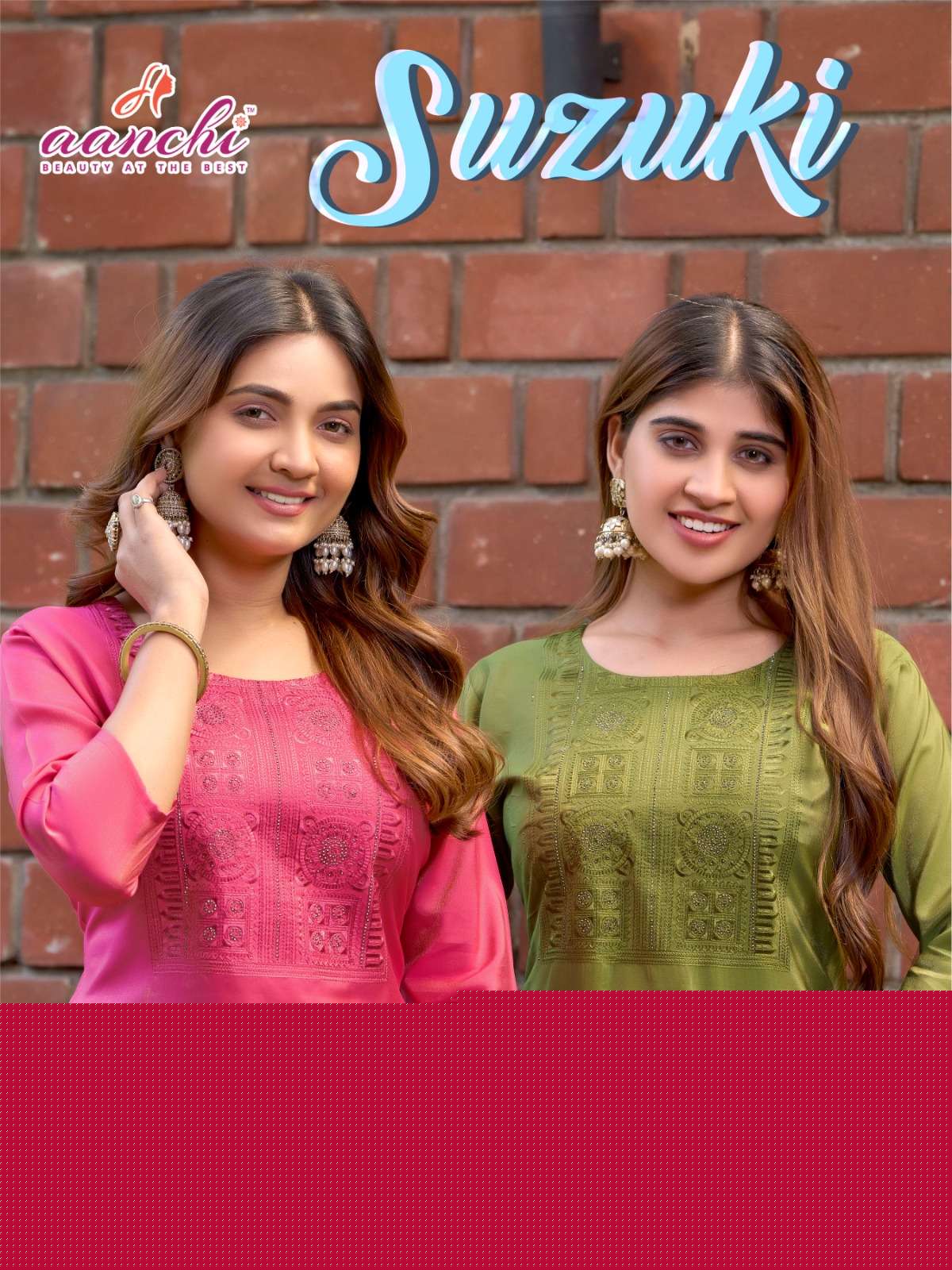 AANCHI SUZUKI SIMPLE WORK CLASSIC KURTI FASHION DAILY WEAR DEALER