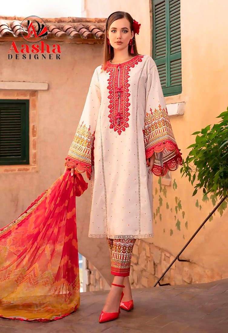 AASHA DESIGNER 1166 TOP PAKISTANI BRAND INDIAN SUIT WHOLESALE ONLINE