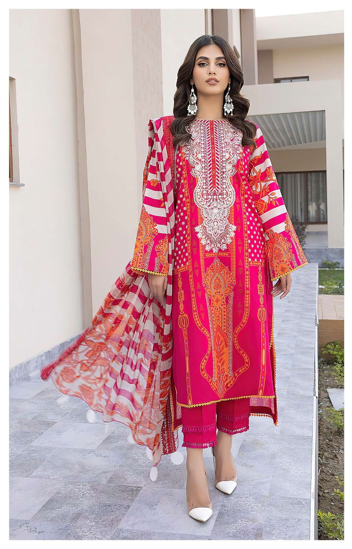 AL ZOHAIB AZ 1220 HIT PAKISTANI DESIGNER RED DRESS WHOLESALE STORE ONLINE