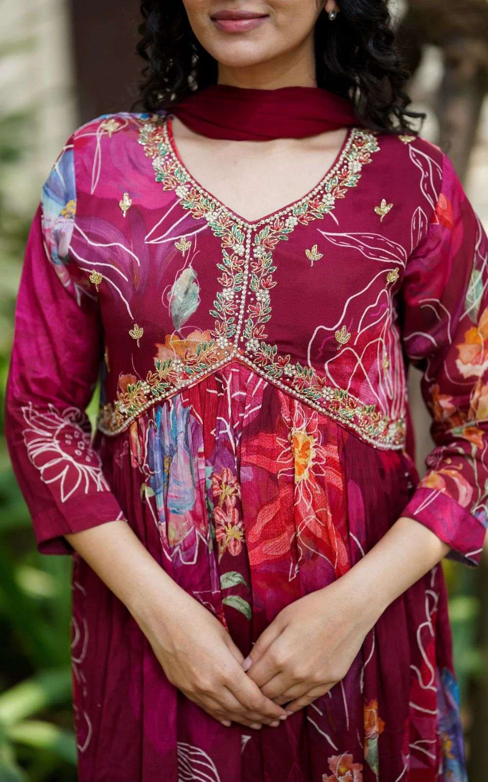 ALIA CUT KURTIS DUPATTA SUIT FOR FESTIVAL CLOTH SUPPLIER SHOP LADY