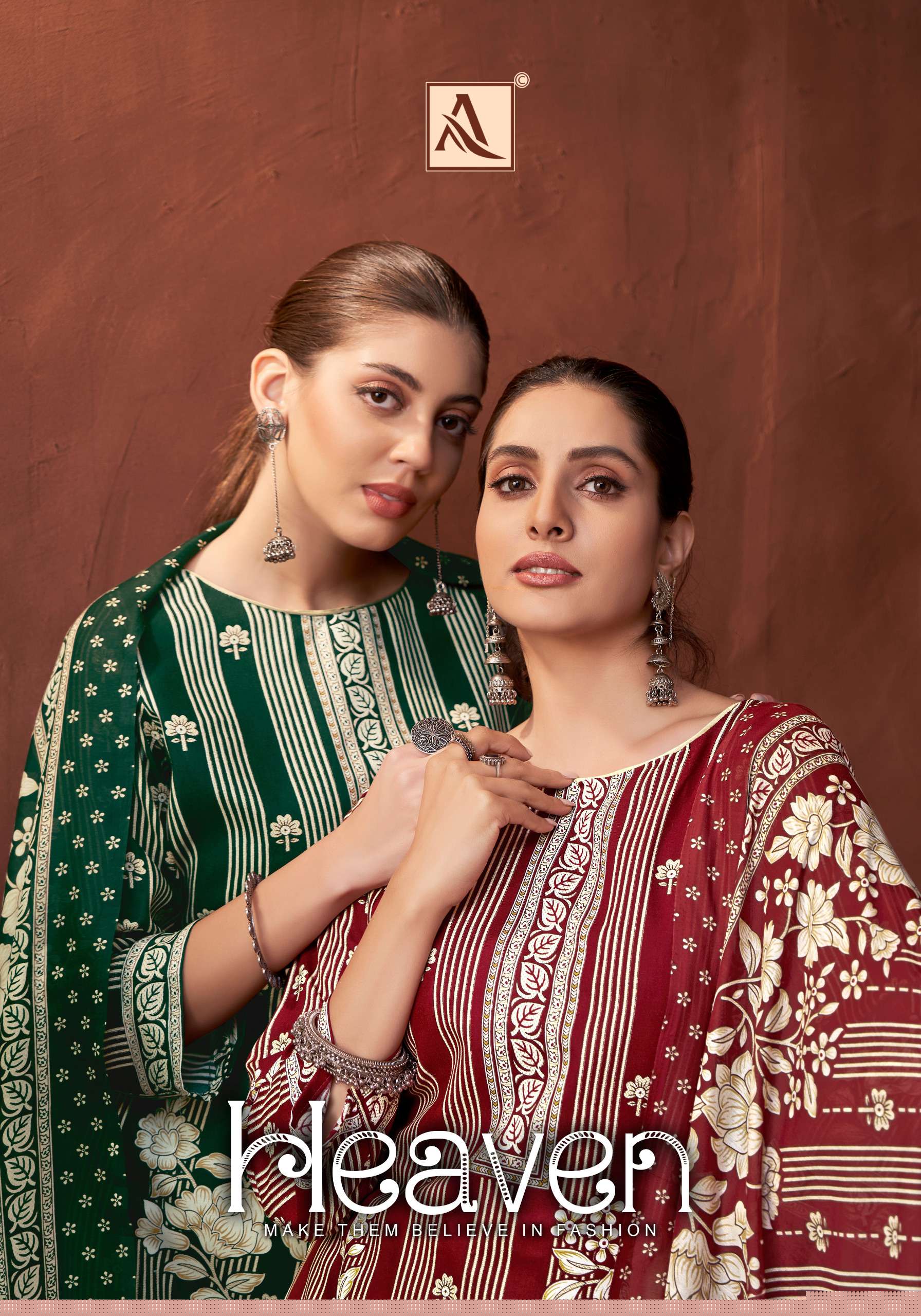 ALOK SUIT HEAVEN FANCY COTTON PRINT LADIES UNSTITCH CLOTH WHOLESALE