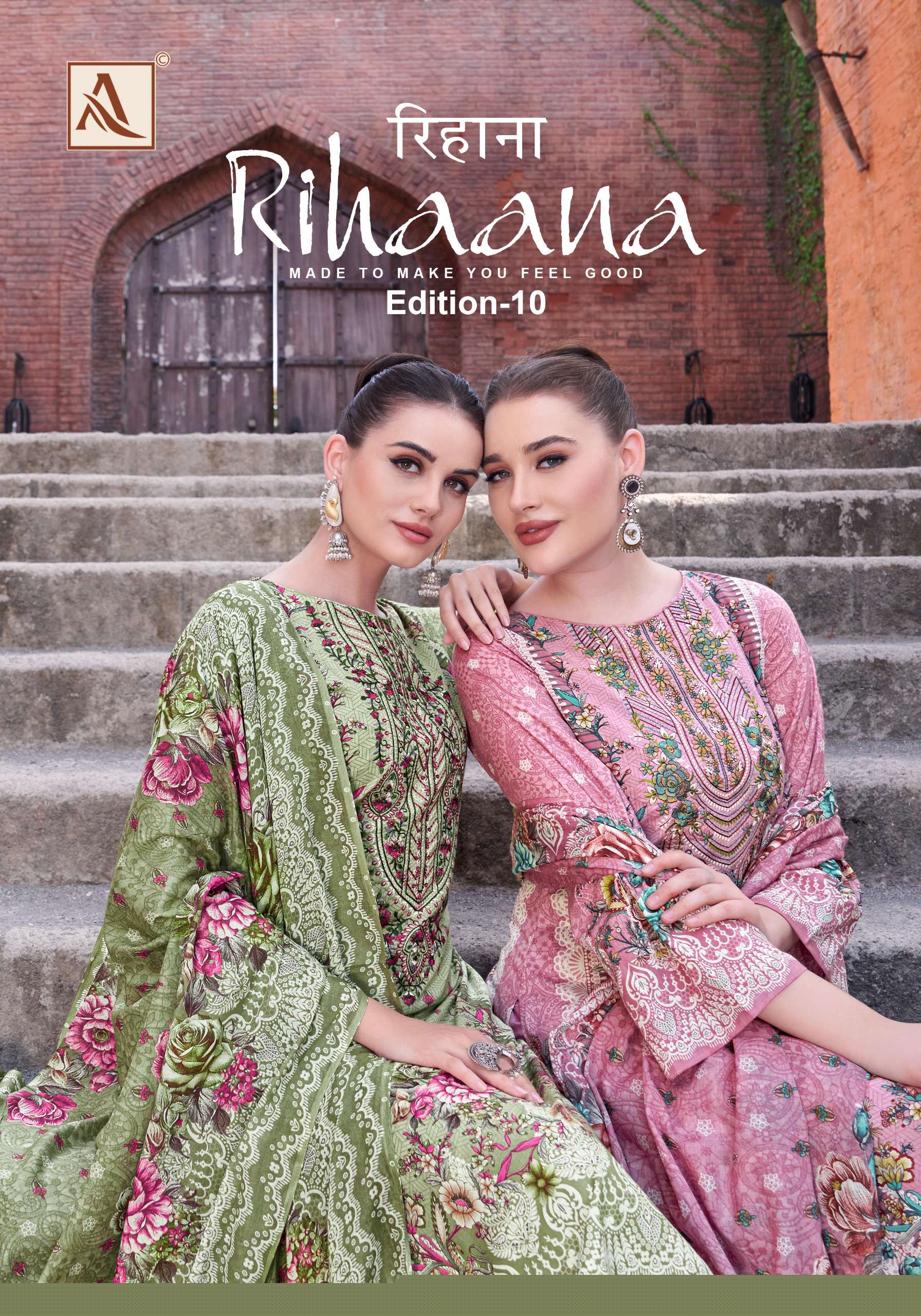 ALOK SUIT RIHAANA VOL 10 TREND COTTON PAKISTANI MATERIAL COLLECTION