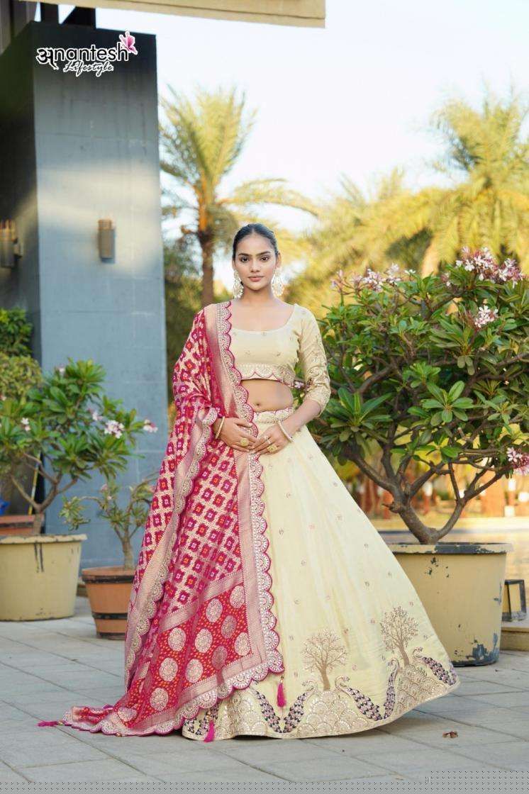 ANANTESH LIFESTYLE 5042 VISCOSE SILK HEAVY WEDDING SPECIAL LEHENGA CHOLI