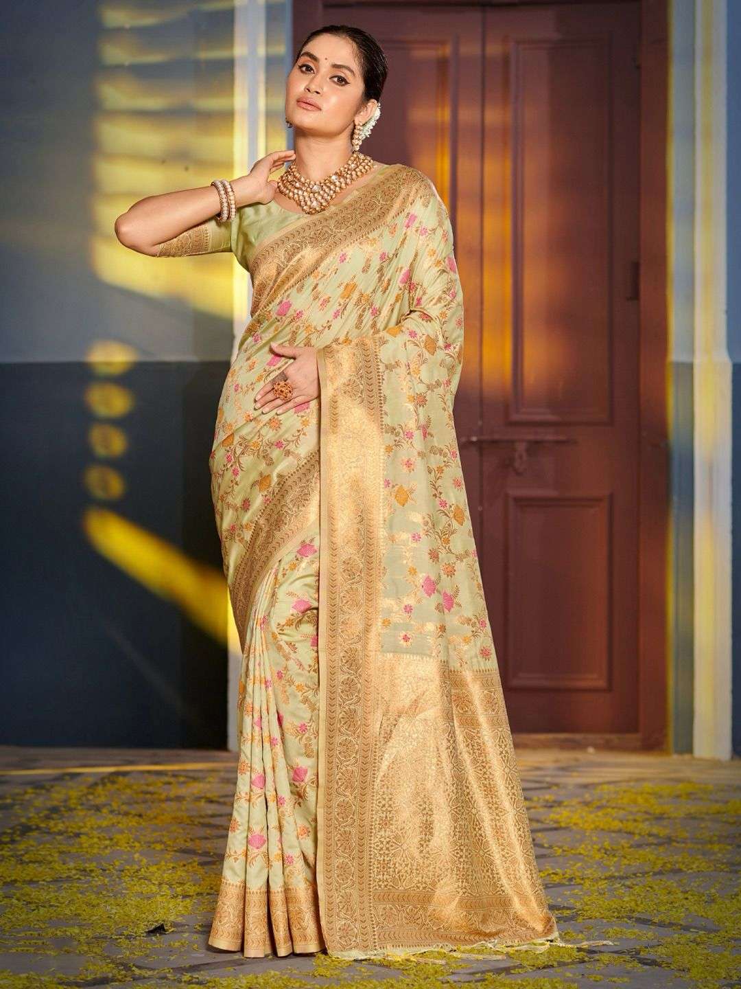 Astita swarnika wedding special silk fabric saree 