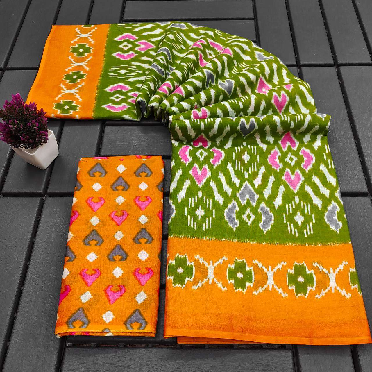 BAGRU BLOCK PRINT COTTON SAREE COLLECTION LOW PRICE SHOP 1015