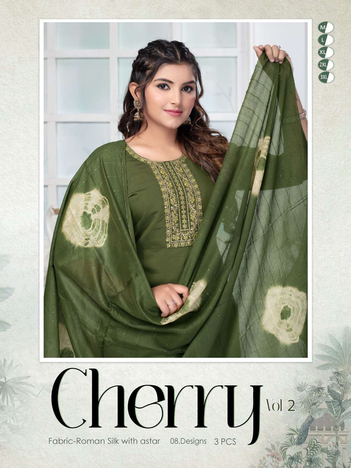 BEAUTY QUEEN CHERRY FANCY REGULAR WEAR READYMADE SUIT SUPPLIER
