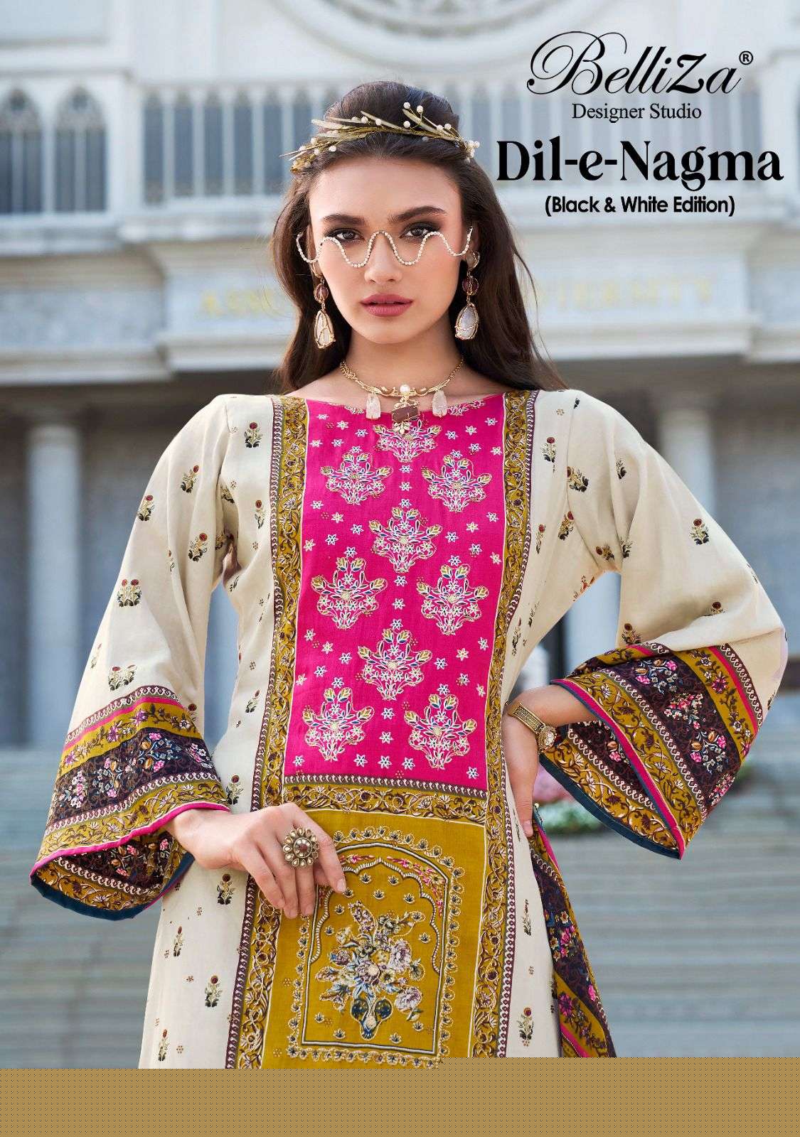 BELLIZA DESIGNER STUDIO DIL E NAGMA COTTON DIGITAL UNSTITICH SUIT FOR WOMEN DEALER ONLINE
