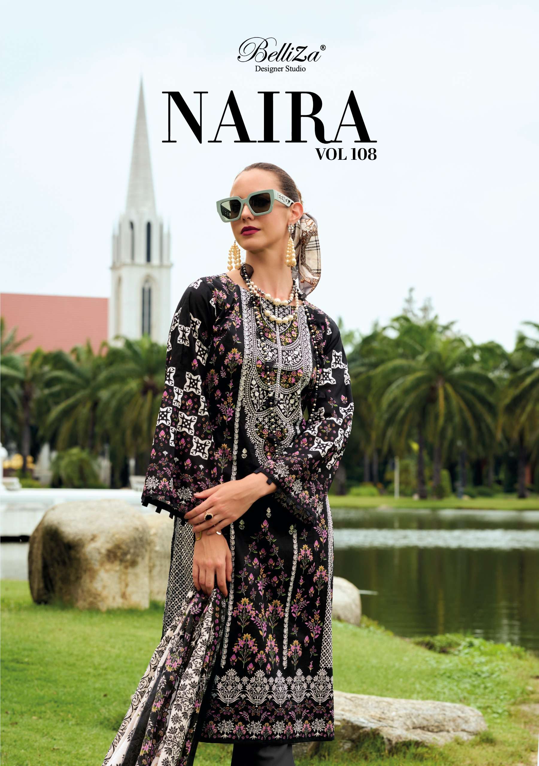 BELLIZA DESINGER STUDIO NAIRA VOL 108 BRANDED DESIGNER COTTON LADIES SUIT ONLINE