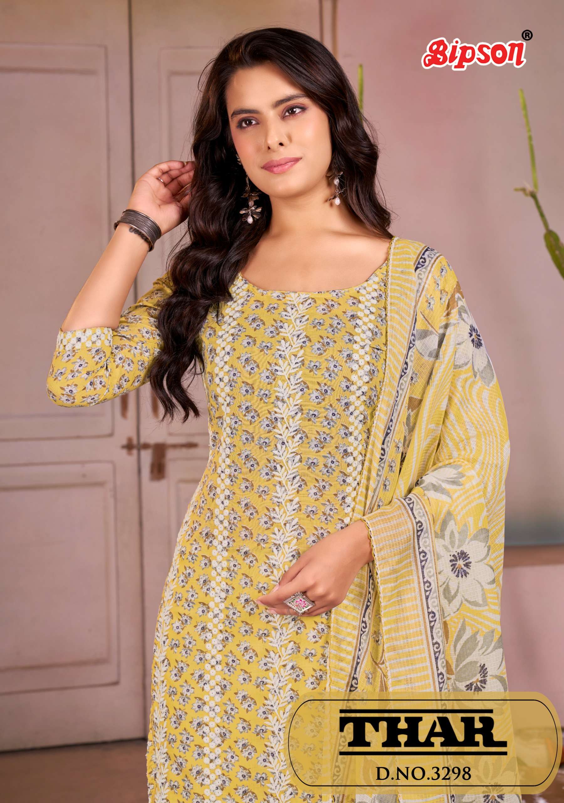 BIPSON PRINTED THAR 3298 HIGH QUALITY COTTON SUIT FOR WOMEN ETHNIC SHOP