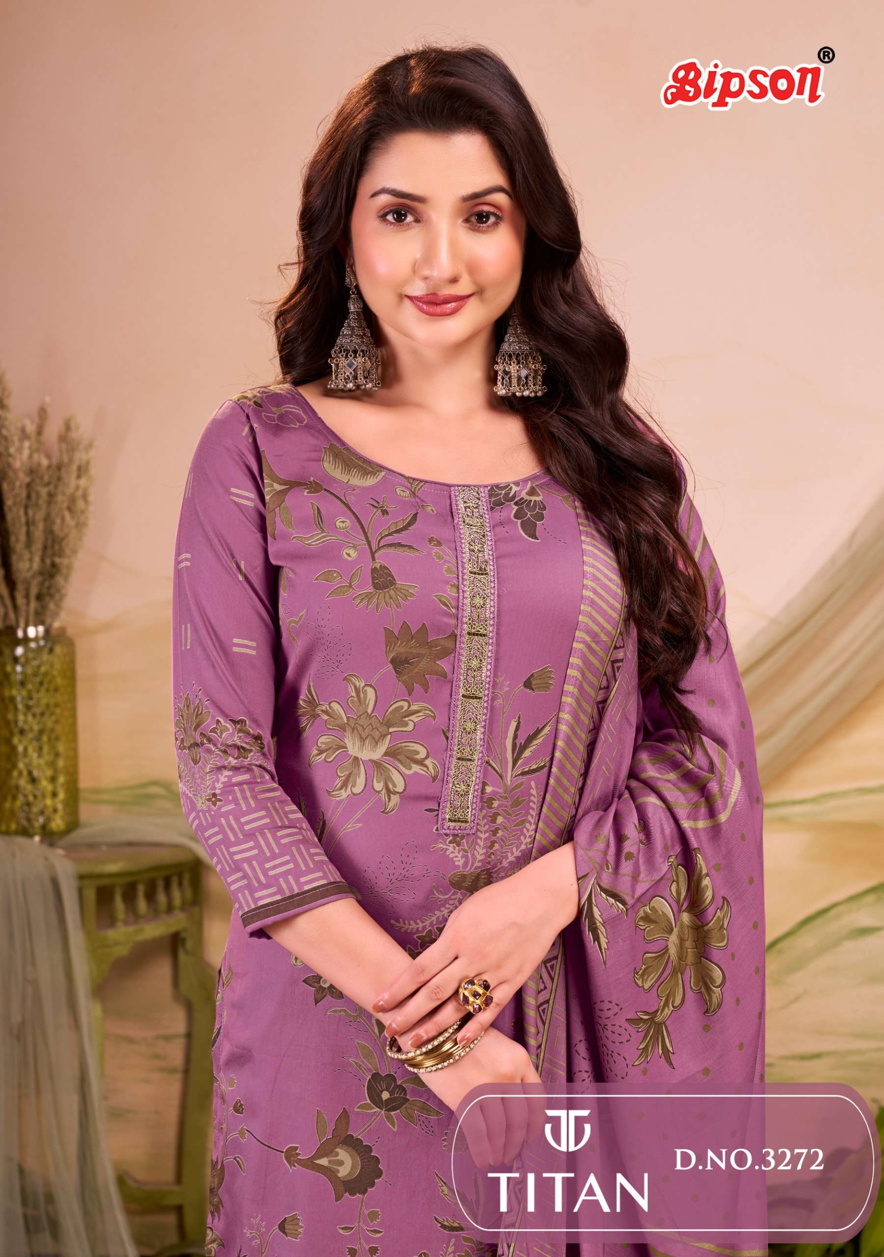 Bipsone Titan 3272 Best Cotton Designer Ethnic Wear Women Material Suit Wholesale