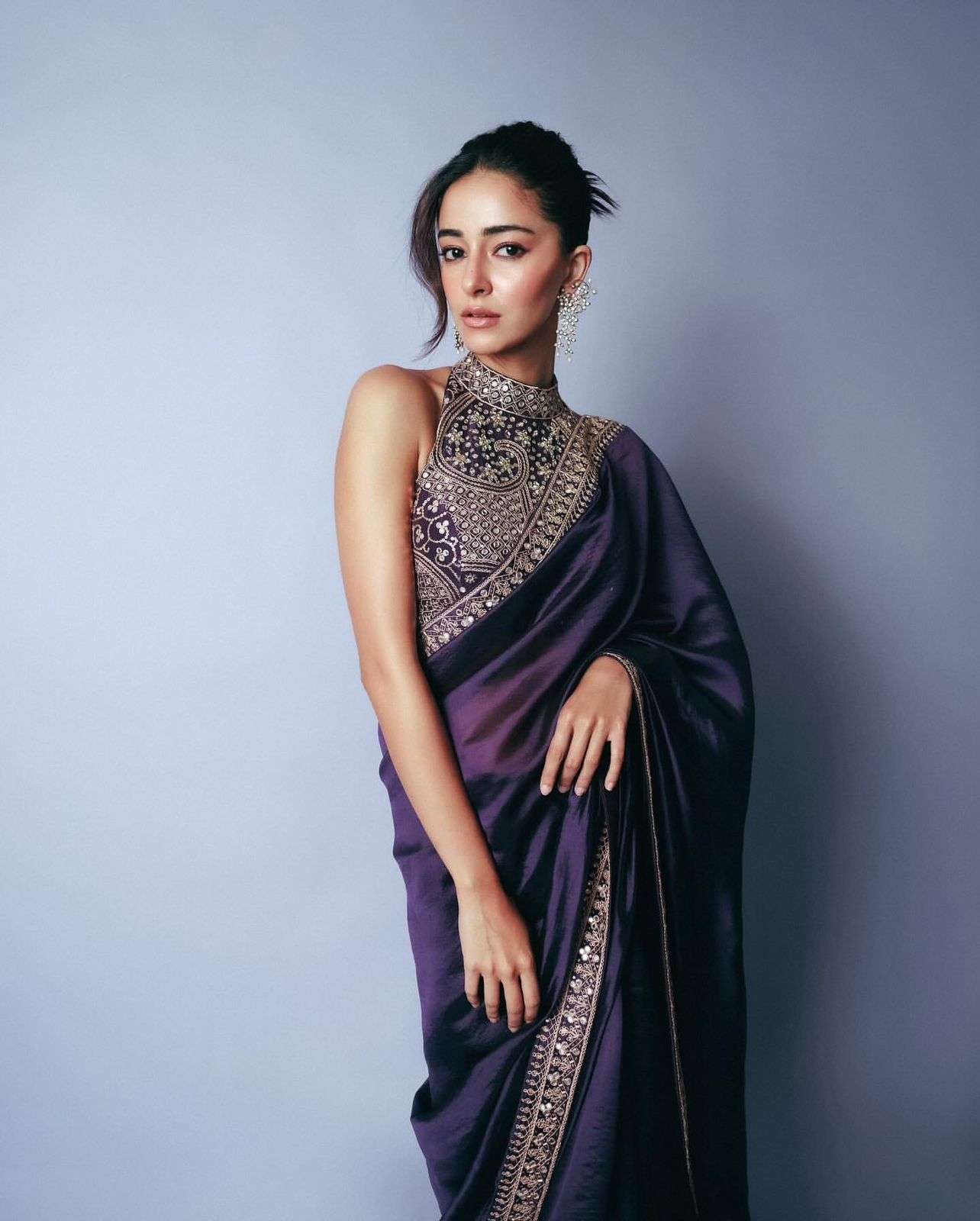 PURPLE SHADES JIMMY CHOO SAREE COLLECTION NC 5431