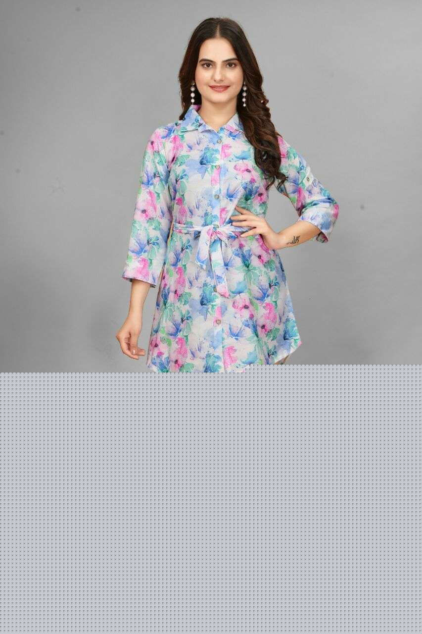 CASUAL WEAR FLORAL ONE PIECE TOP FANCY CLOTH RESELLER RANG