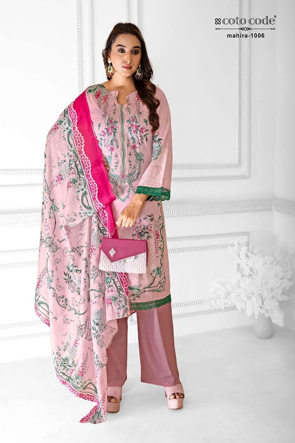 COTO CODE MAHIRA VOL 1 KARACHI PRINT LAWN COTTON SUIT WOMEN WEAR