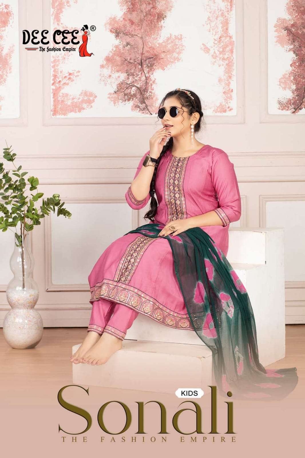 DEECEE SONALI BRANDED KIDS WEAR GIRLS SUIT FOR FESTIVAL CLOTHES SHOP