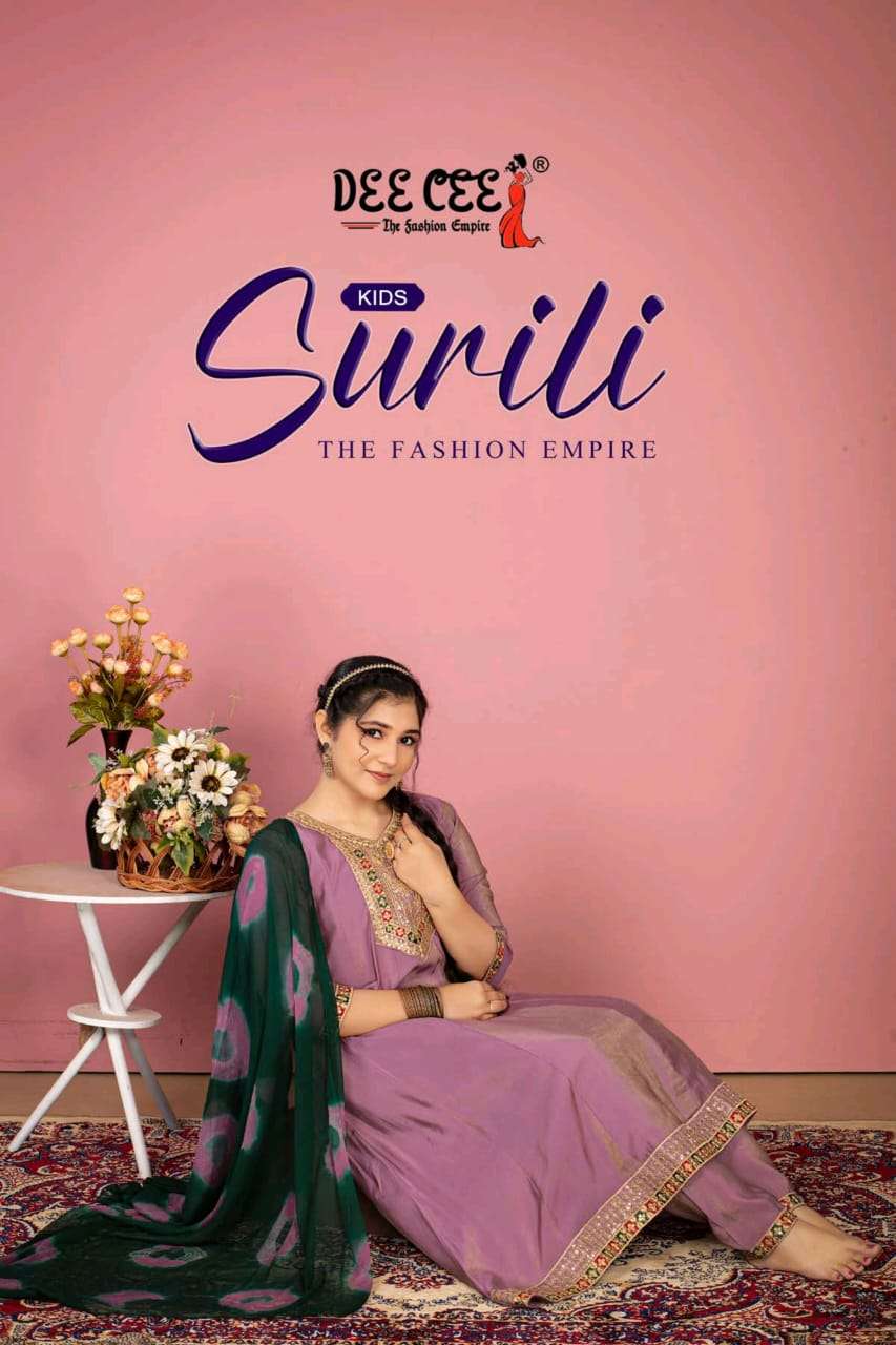 DEECEE SURILI PARTY WEAR KURTI PANT WITH DUPATTA COLLECTION RESELLER