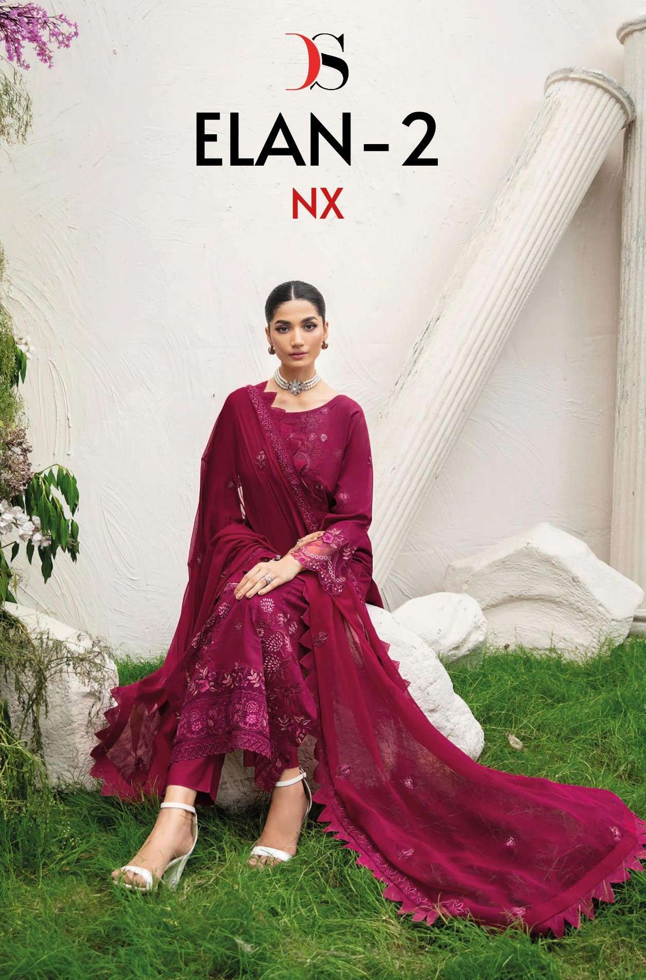 DEEPSY SUITS ELAN LAWN 25 VOL 2 NX HIT DESIGN PAKISTANI MATERIAL SUPPLIER