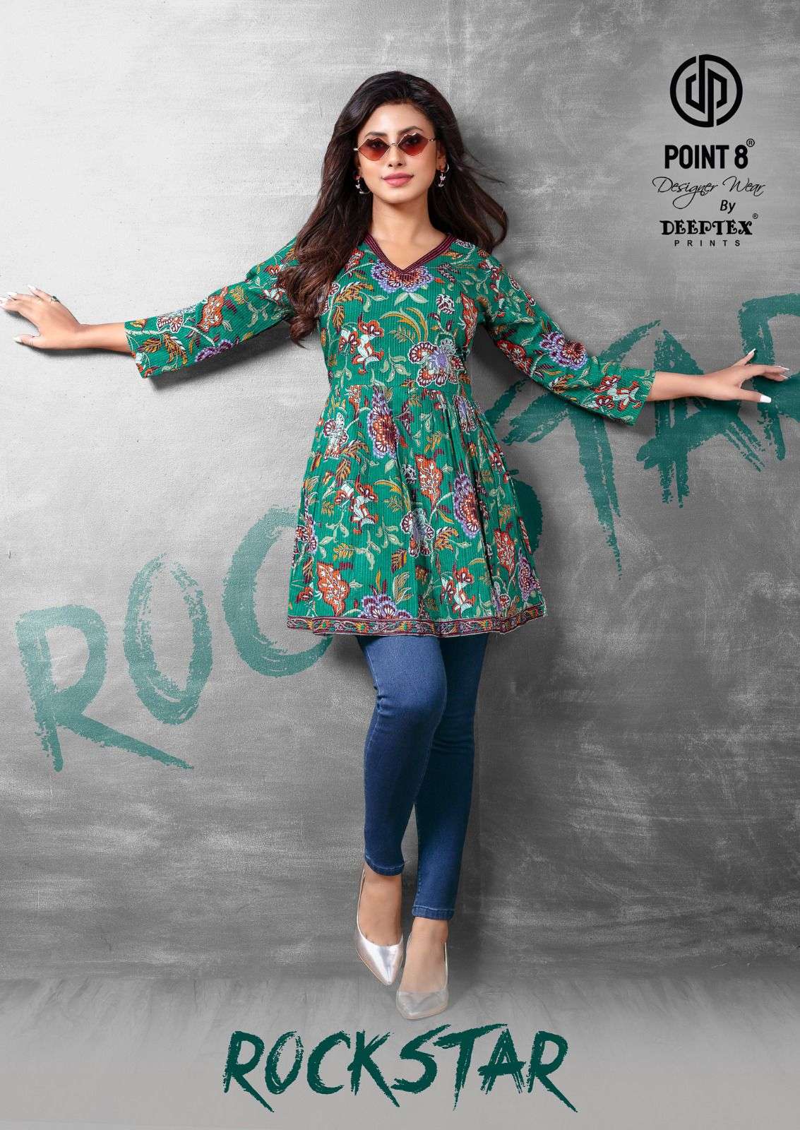 DEEPTEX ROCKSTAR VOL 1 DAILY WEAR SHORT TUNIC TOPS WHOLESALE SHOP