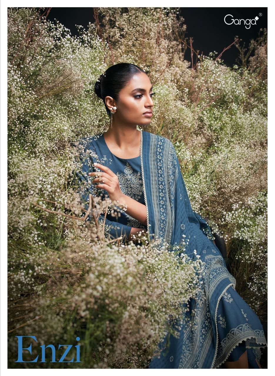 GANGA ENZI PREMIUM QUALITY COTTON SALWAR SUIT FOR ROYAL STYLE SURAT 