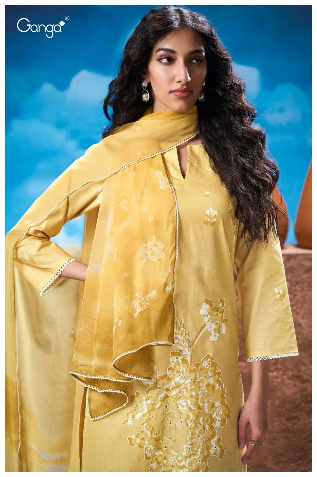 GANGA NATALIA 3306 PREMIUM PRINTED COTTON SALWAR SUIT EXPORTER