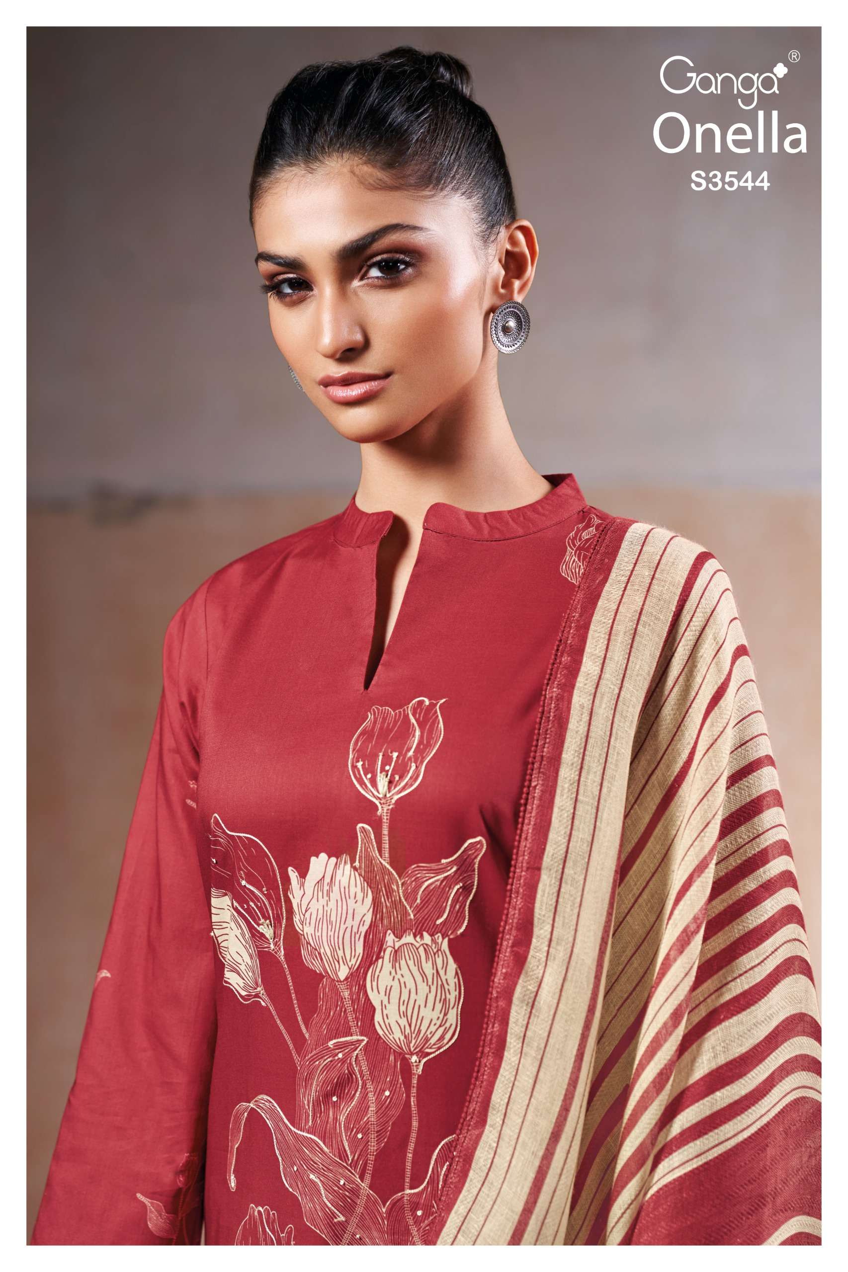 GANGA ONELLA 3544 INDIAN HIGH QUALITY SUIT FOR UNSTITCH FESTIVAL WEAR SHOP