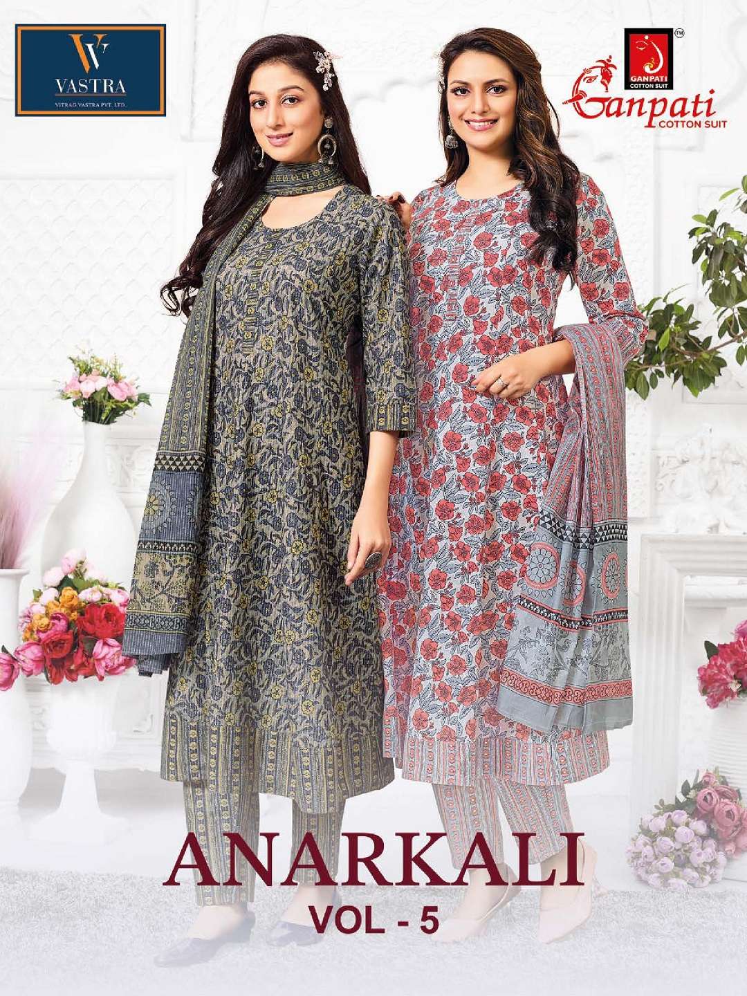 GANPATI ANARKALI VOL 5 ANARKALI STYLE KURTI SUIT PARTY WEAR SUPPLIER